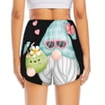 thumbnail image 2 of Lsque Summer Gnome,Cute Gnome Printed Women's Running Shorts with Liner Pockets,Elastic Quick Dry Workout Athletic Gym Yoga Shorts,Womens High Waist Shorts-XX-Large, 2 of 9