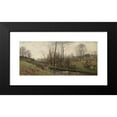 thumbnail image 2 of Per Ekström 18x10 Black Modern Framed Museum Art Print Titled - Landscape with a Running Brook. Scene from the Carolles in Normandy (1880s), 2 of 5