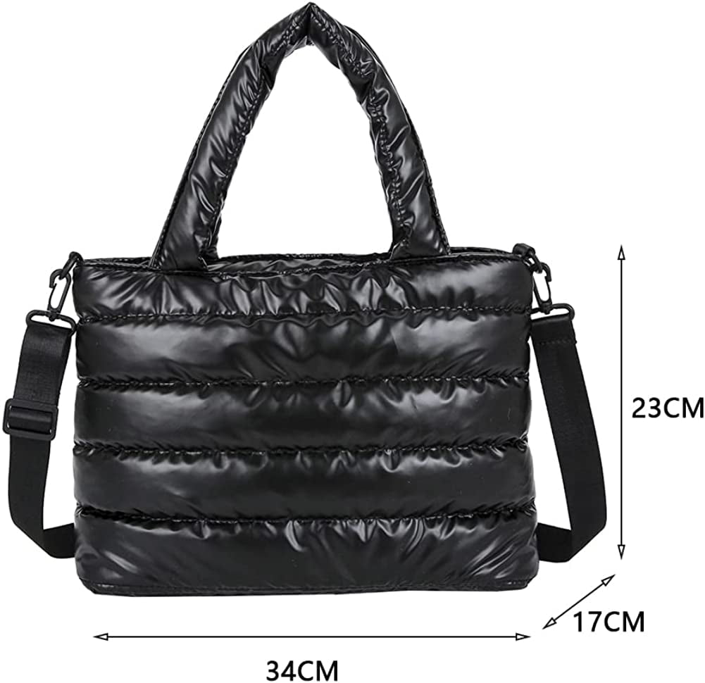 Puffer Tote Bag for Women Large Quilted Puffy Handbags Down Cotton Shoulder  Bag Padded Down Winter Crossbody Bags - China Puffer Tote Bag and Puffer Bag  price