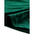 thumbnail image 5 of Agnes Orinda Women's Plus Size Velvet Sweetheart Neck Elegant Peplum Blouse 1X Green, 5 of 6