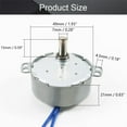 thumbnail image 2 of HUGFEGWE 1Pc Synchronous Motor AC 110V 2.5-3RPM Turntable Motor CW/CCW Direction 4W TYC-50 D Shaft CJB91-113407, 2 of 6
