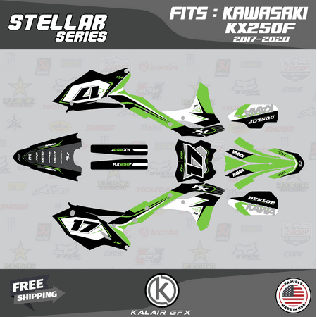 Kalair GFX Graphics Kit for Kawasaki KX250F (2017-2020) Stellar Series