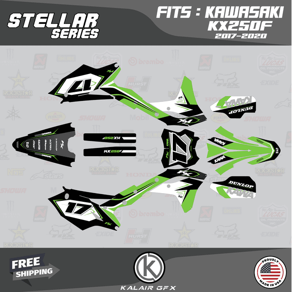 Kalair GFX Graphics Kit for Kawasaki KX250F (2017-2020) Stellar Series