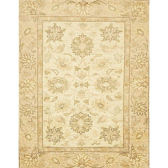 Ahgly Company Machine Washable Indoor Rectangle Abstract Sun Yellow Area Rugs, 4' x 6'