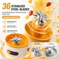 thumbnail image 5 of Portable Blender Cup,USB Type C Rechargeable Smoothie Mixer With Detachable Blade Assembly and Dual Purpose Drinking Lid for Gym Outdoor Travel Beverage Making and Office Fresh Juice Prep(White), 5 of 9