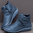 thumbnail image 3 of Zapatos de mujer Otoño Europeos y Americanos Botas cortas de suela plana Zapatos deportivos con cordones Zapatos casuales de talla grande 35-43 para mujer, 3 of 5