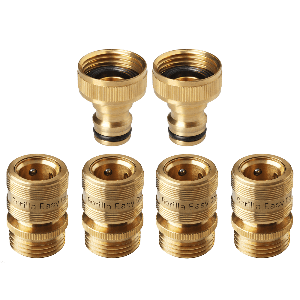 4pairs Quick Connect Water Hose Fit Brass Female Male Connector for Garden USA for sale online 