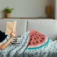 thumbnail image 3 of Saying Soft Flannel Fleece Throw Blanket, Doodle Illustration of Just Chill Typography with Watermelon Slices, Cozy Plush for Indoor and Outdoor Use, 50" x 60", Multicolor, by Ambesonne, 3 of 5
