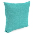 thumbnail image 5 of Jordan Manufacturing 18" x 18" Tory Caribe Teal Crosshatch Square Outdoor Throw Pillow (2 Pack), 5 of 12