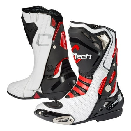 Impulse Boots - Cortech Impulse Air Road Race Boots White/Red