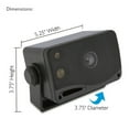 thumbnail image 3 of Pyle PLMR24 3.5" 200W 3-Way Marine Audio Speakers Outdoor Weatherproof (2 Pack), 3 of 7