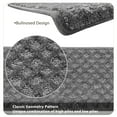 thumbnail image 3 of Pure Era Bullnose Carpet Stair Treads Protector Cover 9" x 30" Indoor Non Slip Self Adhensive Set of 12,Gray Mini Diamond Trellis, 3 of 12