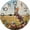 SPNN-16, variant on Eveokoki Bunny Playful Round Wall Clock Decorative, 12 Inch Battery Operated Quartz Analog Quiet Desk Clock for Home,Office,School