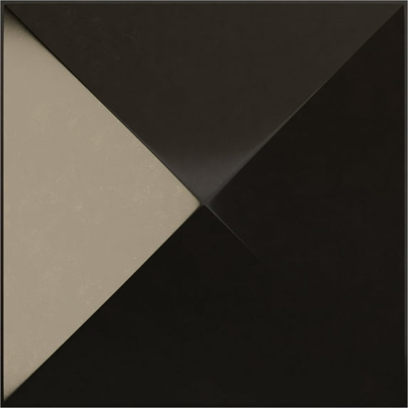 Ekena Millwork 11 7/8"W x 11 7/8"H Sellek EnduraWall Decorative 3D Wall Panel, Universal Metallic Carbon Mist (Covers 0.98 Sq. Ft.)