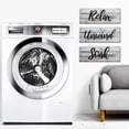 thumbnail image 6 of 3 Pieces Bathroom Wall Art Farmhouse Wall Decors Relax Soak Unwind Breathe Rustic Bathroom Wooden Signs Funny Vintage Wooden Decor for Laundry Room Bathroom, 6 of 6