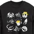 thumbnail image 3 of The Nightmare Before Christmas - Beach Crew Grid - Youth Boys Crew Fleece Sweatshirt, 3 of 5