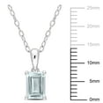 thumbnail image 2 of Everly Women's Aquamarine Sterling Silver Necklace, 2 of 5
