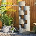 thumbnail image 5 of 51" Outdoor Water Fountain Floor Standing Waterfalls Fountain with LED Lights for Garden, Living Room, Patio, Home Decor, 5 of 6