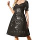 thumbnail image 3 of Vestido de manga corta con diseño moderno de mediados de siglo, vestidos de noche para mujer, vestido largo para mujer, ropa de playa, 3 of 7