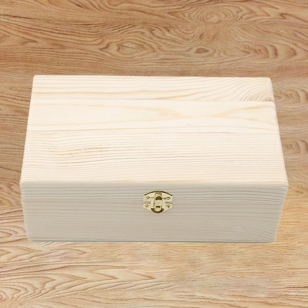 Long thin store wooden box