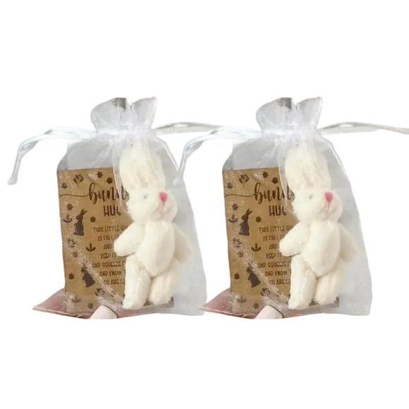 Soft Easter Bunny Hug Plush Toy Versatile Craftsmanship For Easter Gift