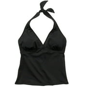 Women's Plus Halter Tankini Top