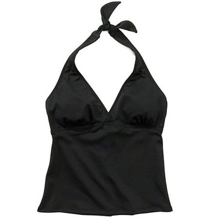 Women's Plus Halter Tankini Top