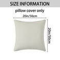 thumbnail image 7 of Unique Bargains 4 Pcs Soft Chenille Pillow Covers White/Blue, 7 of 7
