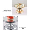 thumbnail image 5 of Estante redondo europeo para soporte de tartas, estante de hierro galvanizado (dorado), 5 of 5
