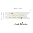 thumbnail image 5 of Inkdotpot Pack Of 100 Thank You For Celebrating With Us Bridal Shower Favor Paper Tags Craft Real Gold Foil Hang Tags, 5 of 6