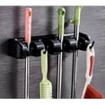 thumbnail image 4 of Multi-functional magic plastic mop rack card holder hook mop rack broom drain storage rack, 4 of 5