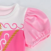 Jurebecia Princess Dress up Clothes for Girls Princess Costume Toddler Kids Birthday Fancy Party Halloween 3-4 Years