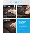 thumbnail image 6 of MATCH 'N PATCH Leather Repair Tape - Dark Brown (2.25 inch x 15 feet) - Realistic Faux Leather Patches for Couch, Sofa, Upholstery, Car Seats & Other Furniture, Vinyl Repair Kit, Self Adhesive Patch, 6 of 8