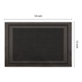thumbnail image 4 of Unique Bargains Vinyl Placemats for Table Decor Washable Table Placemats 8pk Black 18x12in, 4 of 7