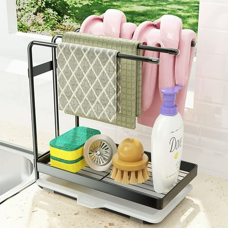 Sink Caddy Sponge Holder Large XXL, Drying Rack for Kitchen Dish ...