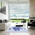 thumbnail image 7 of Ahgly Company Machine Washable Indoor Round Transitional Lavender Blue Area Rugs, 8' Round, 7 of 7