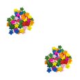 thumbnail image 2 of Guardurnaity Paquete de 100 botones Sujetadores de copos de nieve DIY Forma de nieve Artesanía Adornos de costura Suministros de fiesta de Navidad Vistoso 2Conjunto, 2 of 6