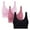 Pink Bras, variant on Dagegui Womens Bras 1X 3 Packs Women's Plus Size Bra Wireless Anti Sagging Sports Bras Comfy Wide Straps Yoga Workout Underwear Red