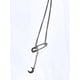 thumbnail image 2 of (Bulletproof Youth League JIMIN) Safety Pin Necklace, Silver Chain Necklace For Women Men, Choker Necklace, 2 of 5