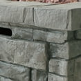 thumbnail image 6 of Angeleno Outdoor Square Fire Pit - 40,000 BTU, Grey, 6 of 8