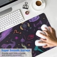 thumbnail image 4 of Long Mouse Pads for Desk,Psychedelic Halloween Pattern Desk Mats on Top Of Desks, Desk Mouse Pad Extra Large with 3mm Non-Slip Base and Stitched Edge for Gaming,Office,Work,Home 31.5x11.8in, 4 of 5