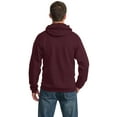 thumbnail image 4 of Port & Co Adult Male Men Electric Heather Sweatshirt Maroon 4X-Large Tall, 4 of 6