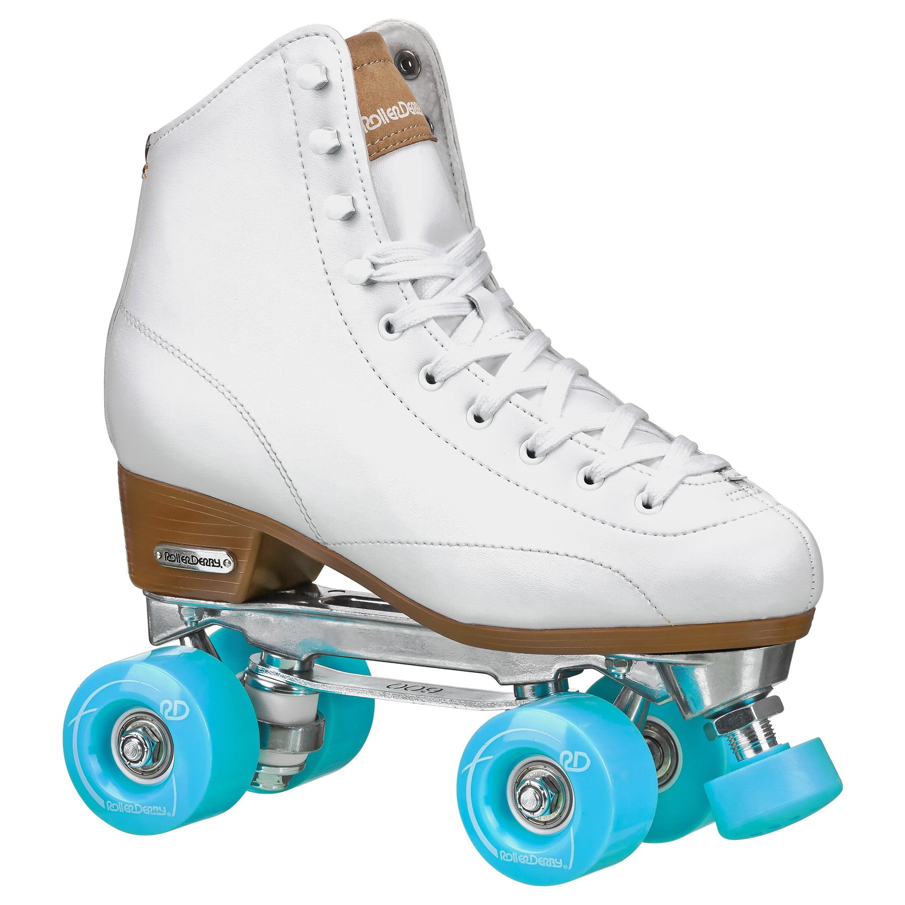 LEAFIS Roller Skates Classic High-top for Adult Outdoor Skating Light-Up Four-Wheel Roller Skates Shiny Roller Skates for Women 