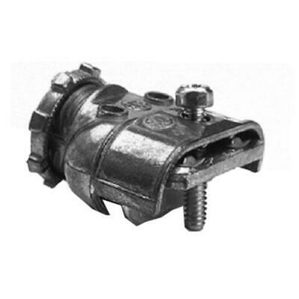 8PC 3/8" x 1/2" Knockout Duplex Clamp Type Connector Flexible Conduit