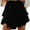 #02 Black, variant on Womens Lace Mini Skirts Waisted Skorts Elegant A-Line Flared Pleated Skirts Party Dress High Ruffled Skort Style Ruffle Dancing Party Going Out Skirt