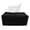 Black, variant on Modern Rectangular Tissue Box Cover, Decorative Desktop Facial Paper Dispenser Holder, Portable Foldable Napkin Storage Organizer for Living Room Coffee Tables, Counters and Nightstands