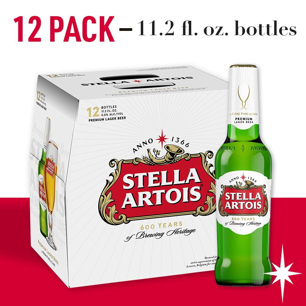 Stella Artois Lager, 12 Pack Beer, 11.2 FL OZ Bottles - Walmart.com ...