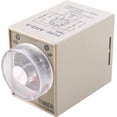 thumbnail image 1 of HUGFEGWE DC24V 6 Minutes 8 Terminals Range Adjustable Time Delay Relay Switch Timer AH3-3 with Socket Base CA919-113198, 1 of 7
