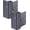 Gray, variant on Home Security Door Lock, 2 Pack Childproof Door Reinforcement Lock with 3 Inch Stop Withstand 800 lbs for Top Front Inward Swinging Door, Upgrade Flip High Night Lock to Defend Your Home Kids
