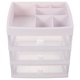 thumbnail image 2 of Organizador de escritorio con cajón, caja de almacenamiento, estuche para cosméticos, organizador de papelería multifunción, 2 of 7